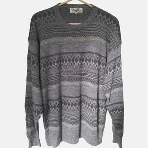 🇮🇹 90s Modango Italian Linen Blend Sweater – Grey Lilac – Size Large